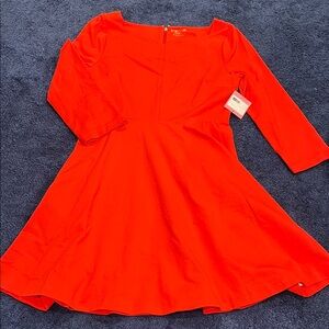 Kate Spade Bold Red Long Sleeve Dress